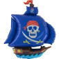 Preview: XL Folienballon Figur - blaues Piratenschiff - ø 78cm